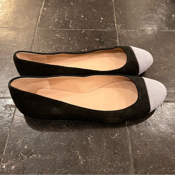 Shoes of Prey Colorblock Cap Toe Suede Ballet Flats Sz 8 - Picture 3 of 6